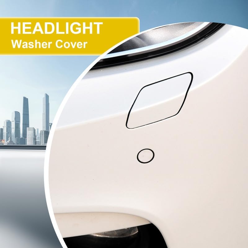 Goholy Car Front Bumper Headlight Washer Nozzle Cover Cap Compatible With BMW 3 F30 320 323 330 335 M-Sport 2013 2014 2015 2016 2017 2018 Headlight Cleaning Cover 51118056613 51118054179 Water Spray Cover - Image 4
